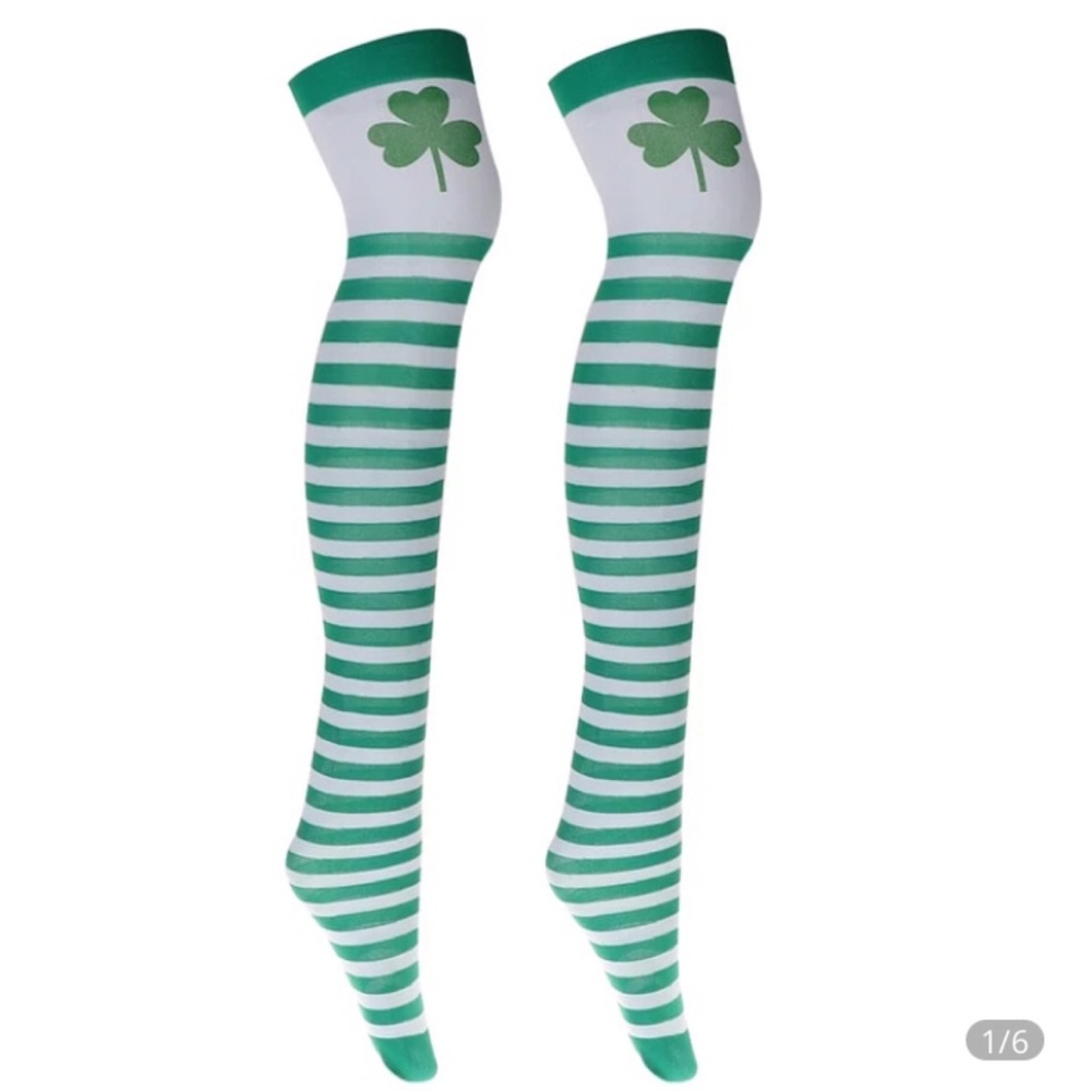 St Patrick’s Day Irish Pride Green Stockings